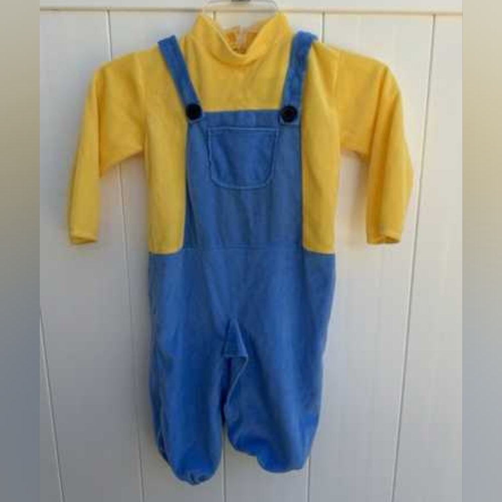 Minions Yellow and Blue Toddler Overalls